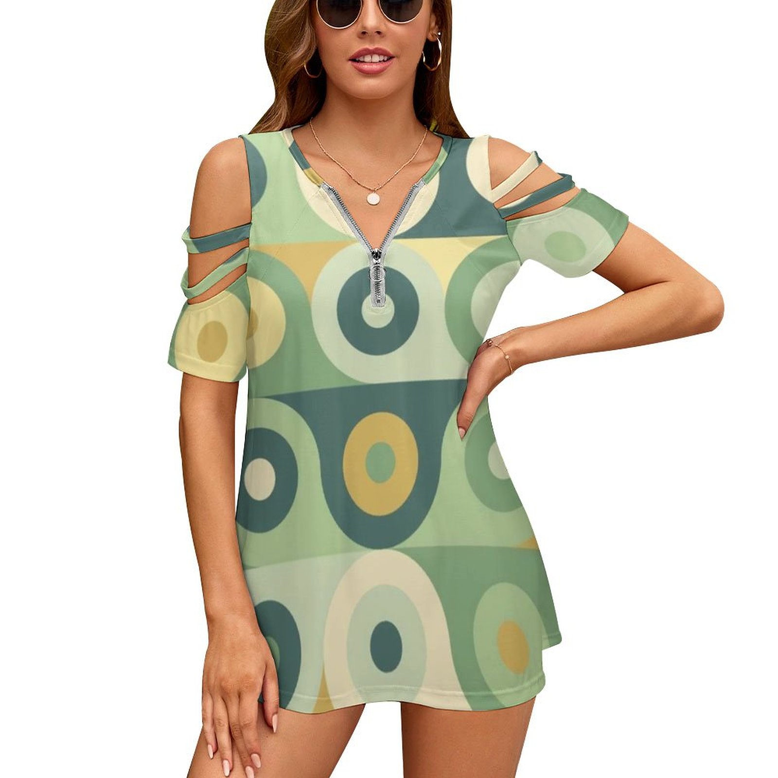 Women'S Accessories In The 60S - Groovy 70's Pattern Mujer Cremallera Varios