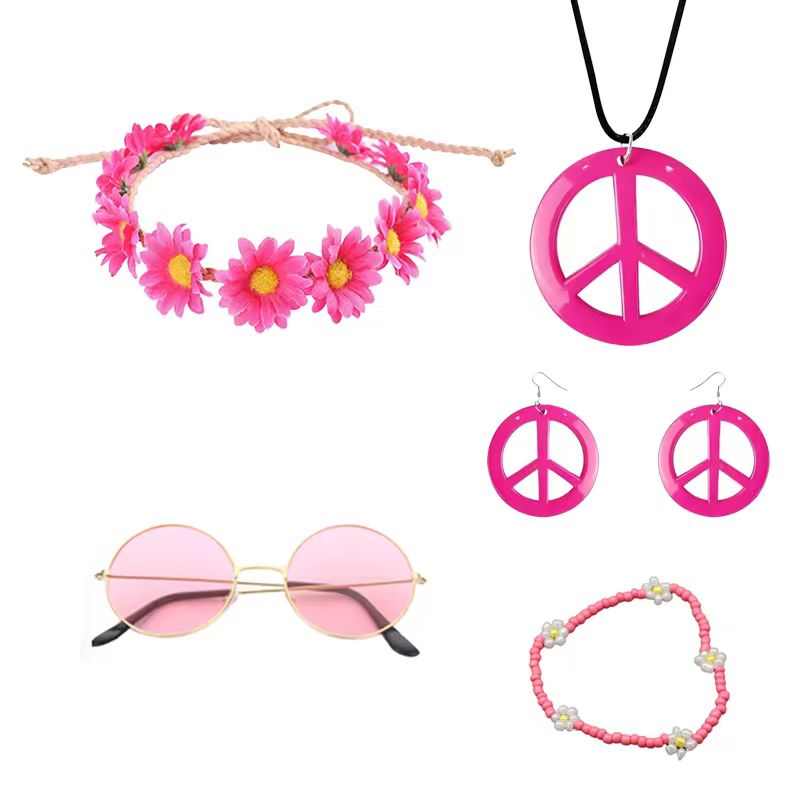 Women'S Accessories In The 60S - PESENAR Conjunto de Accesorios de Disfraz