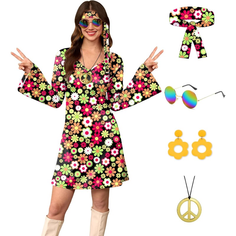 Women'S Accessories In The 60S - Disfraz de Hippie de los 70