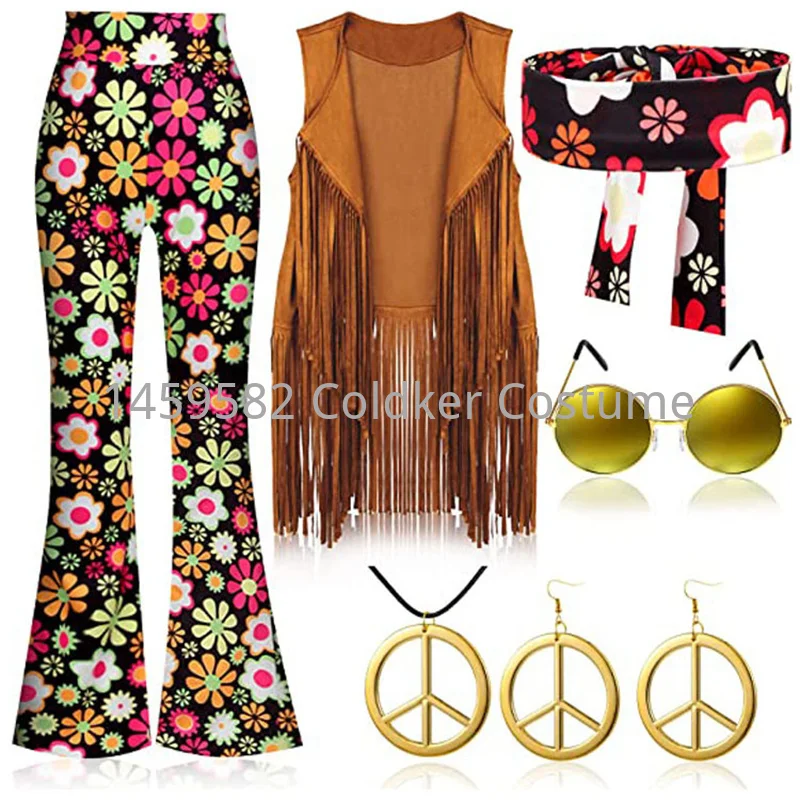Women'S Accessories In The 60S - Disfraz Hippie para mujer, fiesta de