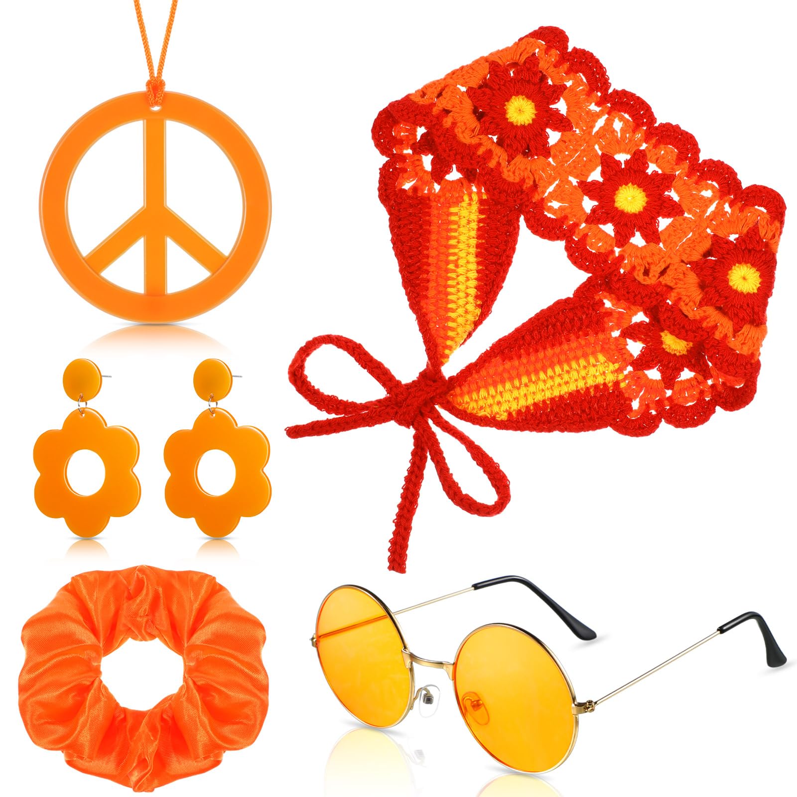 Women'S Accessories In The 60S - 5 Piezas de Accesorios Hippies de