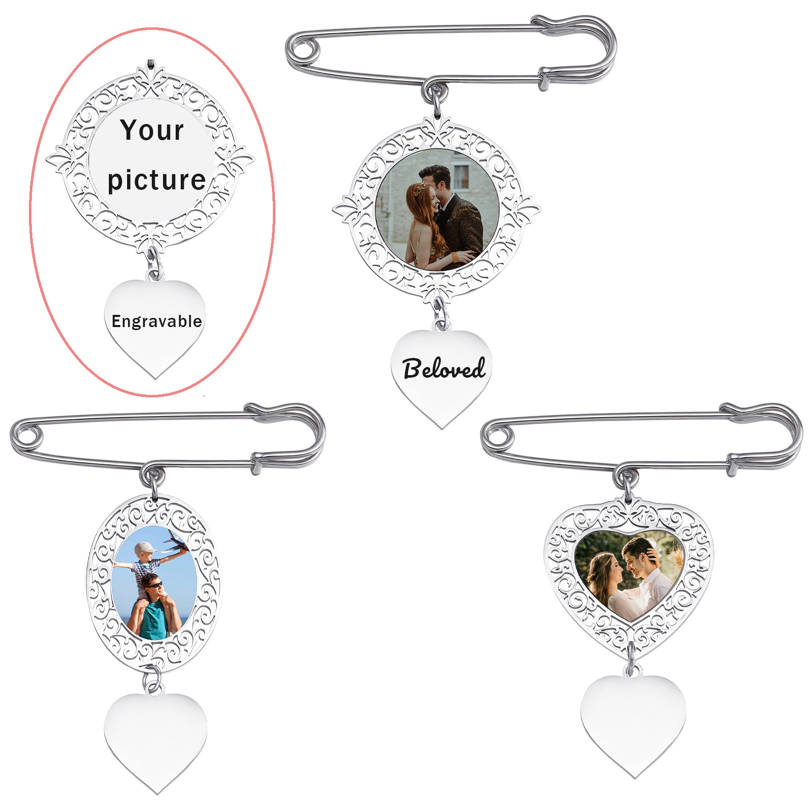 Women Accessories Images - Broches con imagen personalizada, Pin DIY,