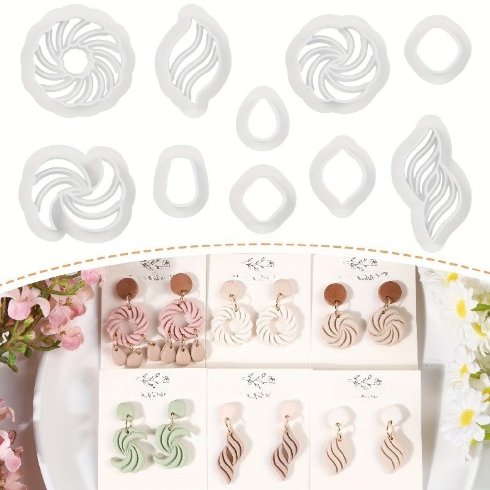Tassel Earrings Boho - Juego de 10 Cortadores de Arcilla