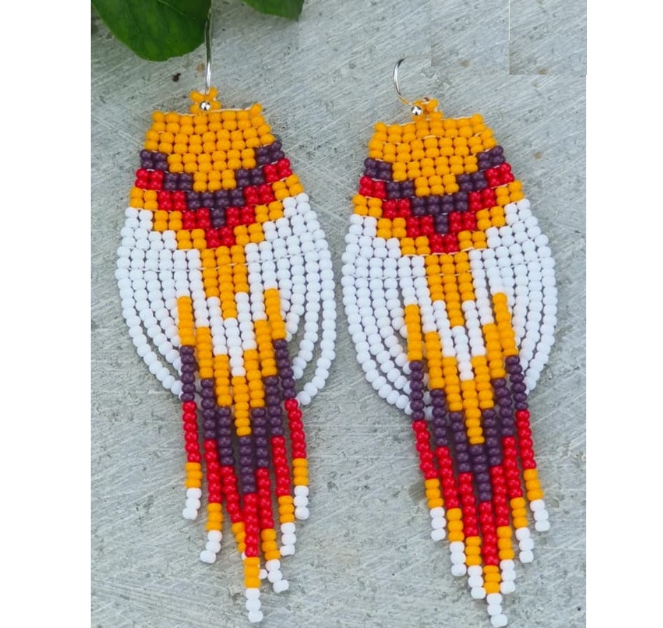 Tassel Earrings Boho - Pendientes de cuentas de arroz ZGMXR,