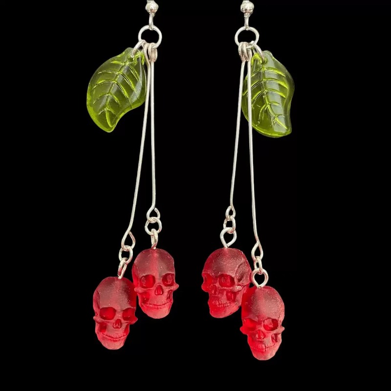 Pendientes góticos de cereza y - Women'S Vampire Accessories reseña y precio