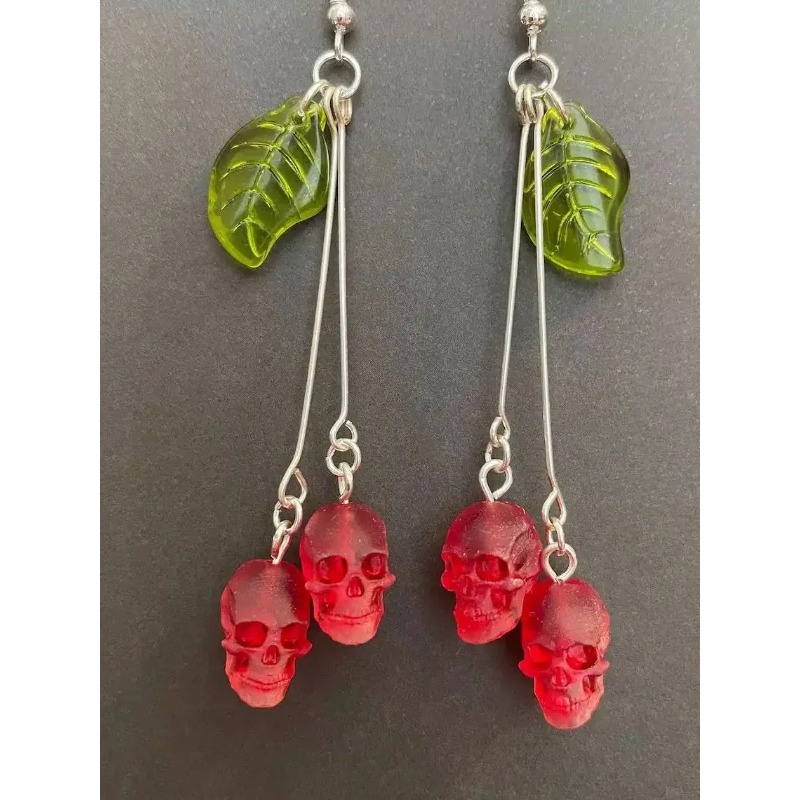Pendientes góticos de cereza y - Women'S Vampire Accessories reseña y precio