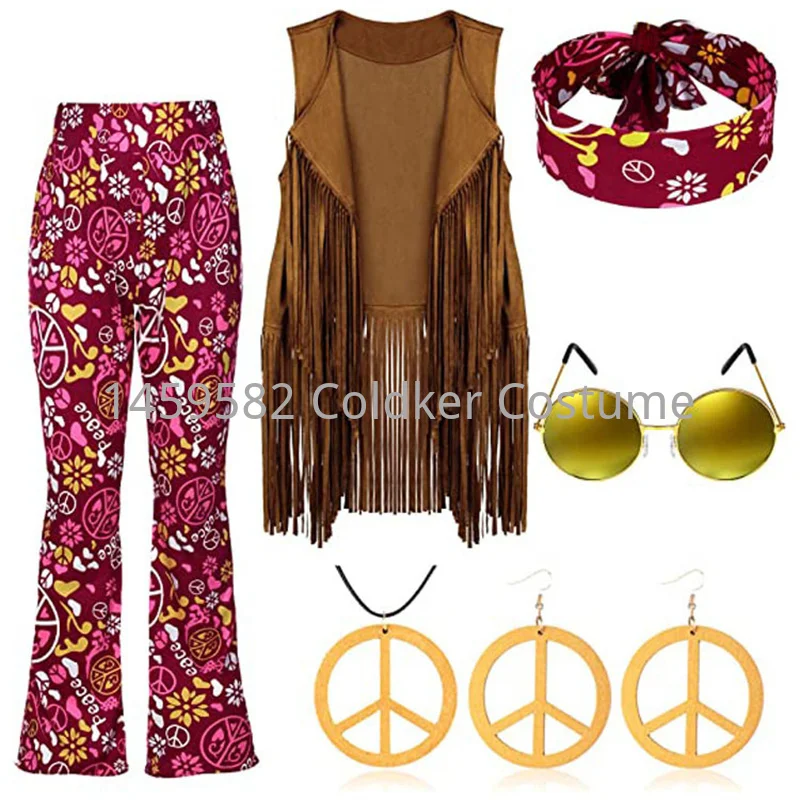 Disfraz Hippie para mujer, fie - Women'S Accessories In The 60S reseña y precio