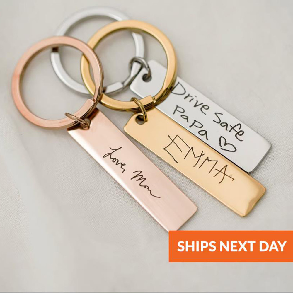 Llavero escrito a mano real, l - Women'S Accessories Gift Ideas reseña y precio