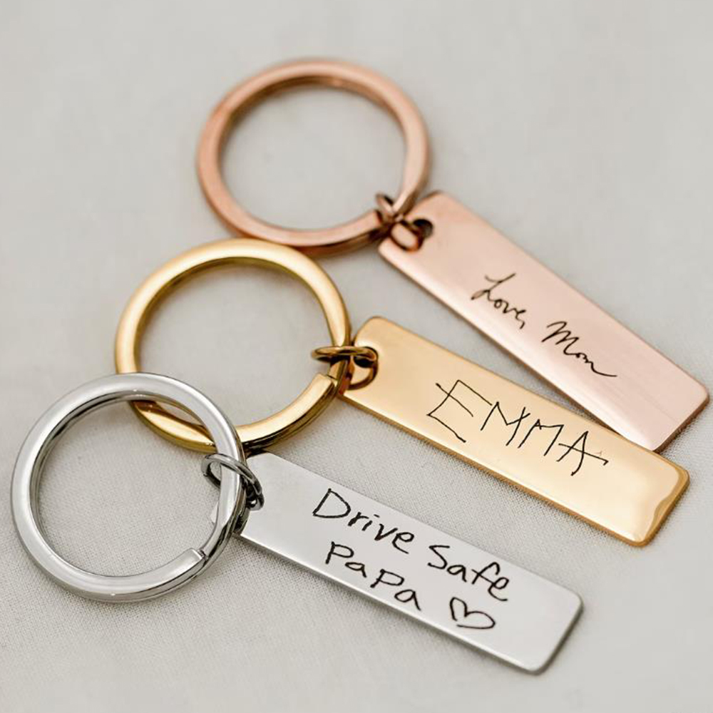 Llavero escrito a mano real, l - Women'S Accessories Gift Ideas reseña y precio