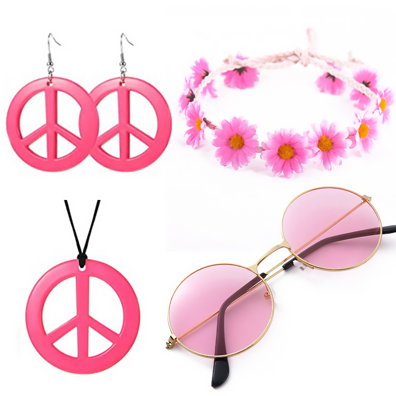 Disfraz de los años 60 y 70 pa - Women'S Accessories In The 60S reseña y precio