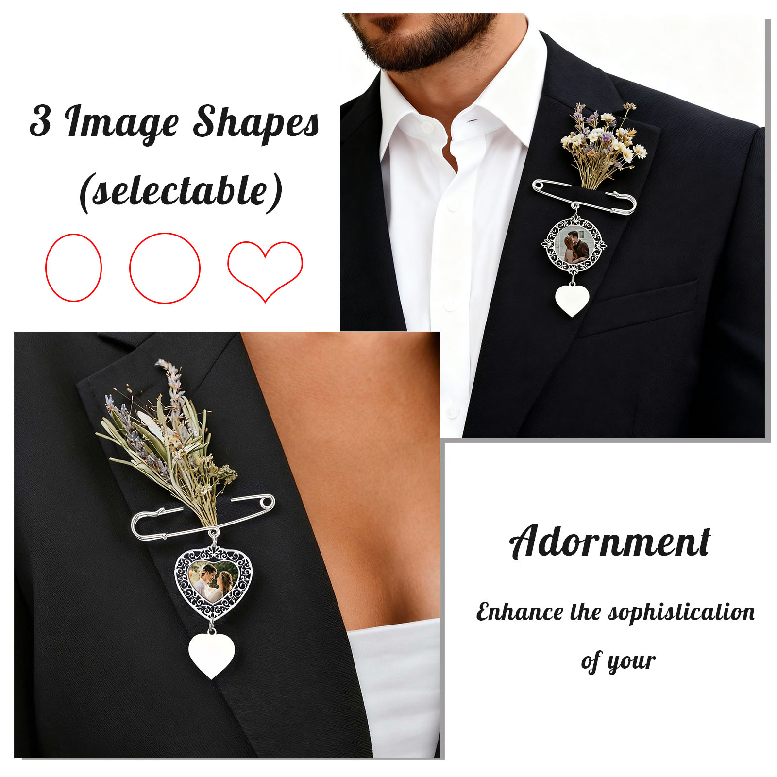 Broches con imagen personaliza - Women Accessories Images reseña y precio
