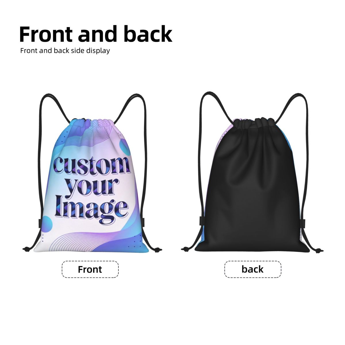 Mochila con cordón personaliza - Women Accessories Images reseña y precio