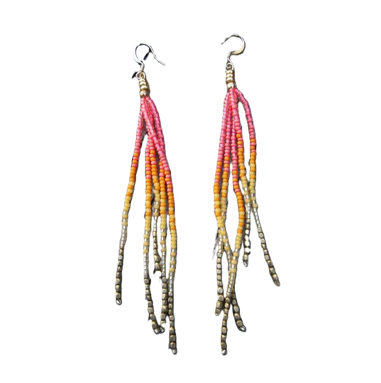 Pendientes de cuentas de arroz - Tassel Earrings Boho reseña y precio