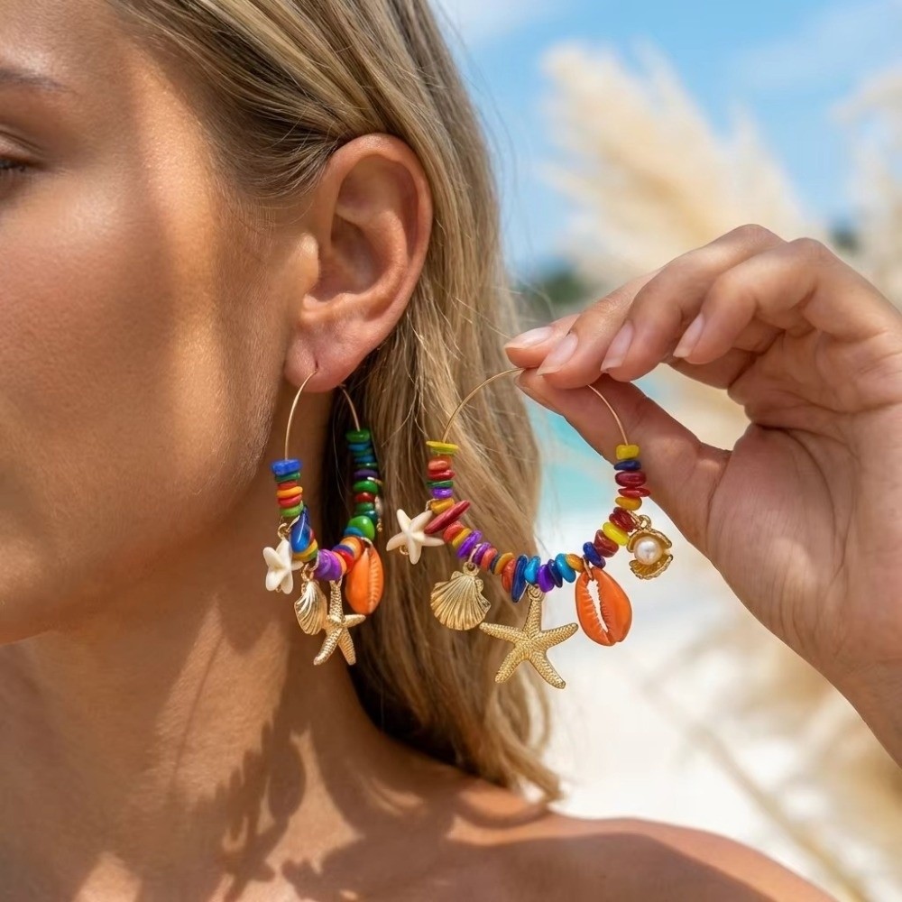 Pendientes de Aro Boho Colorid - Tassel Earrings Boho reseña y precio