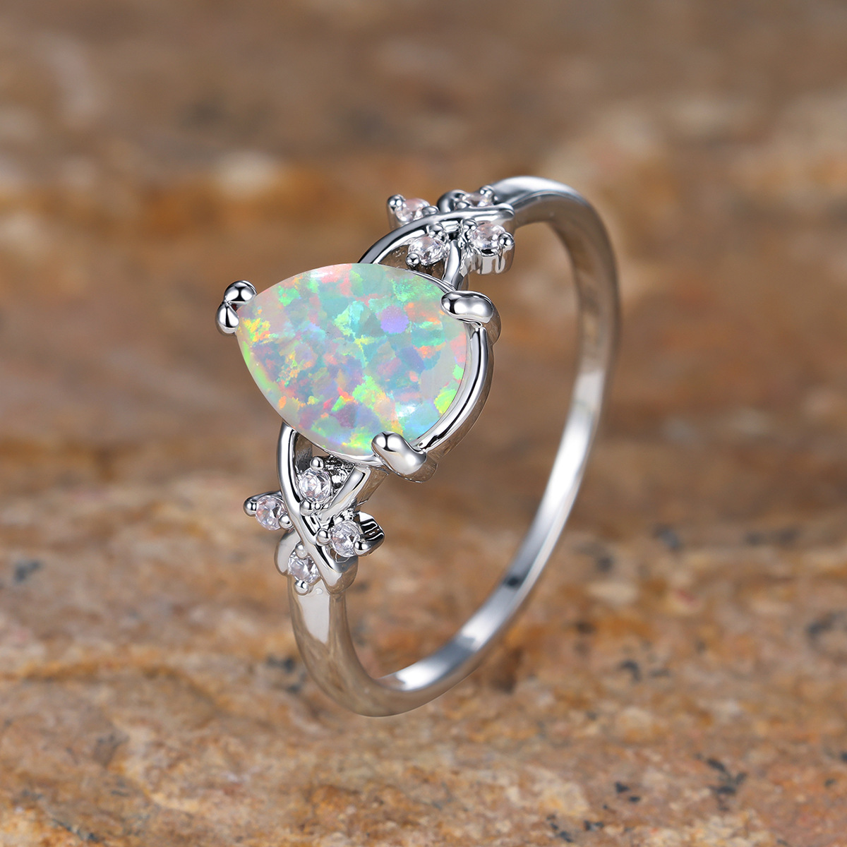 Nuevo Anillo de Flor con Borde - Women'S Accessories Australia reseña y precio