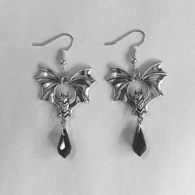 1 Par de Pendientes de Murciél - Women'S Vampire Accessories reseña y precio