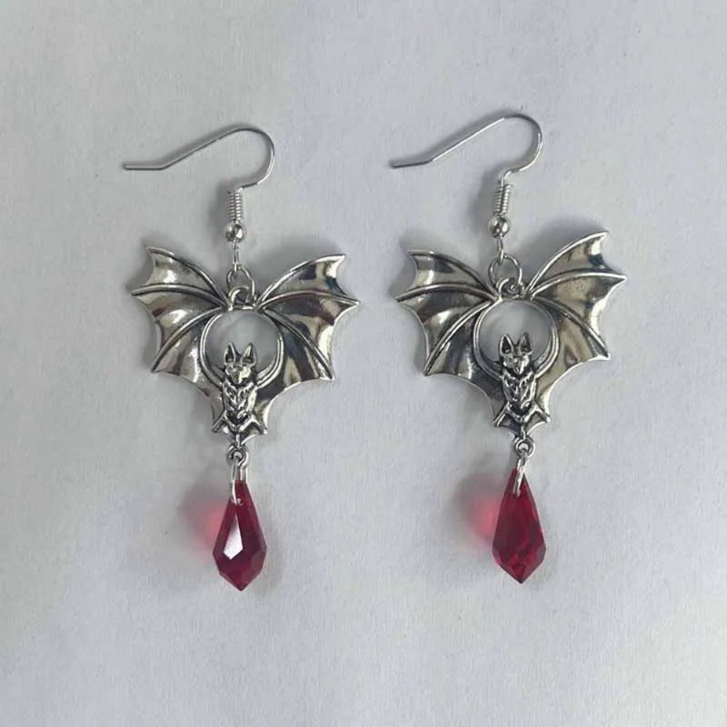 1 Par de Pendientes de Murciél - Women'S Vampire Accessories reseña y precio